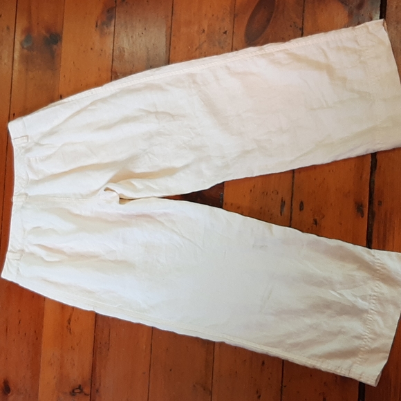 So Blue Sigrid Olsen 100% linen cropped pants. - Picture 7 of 9